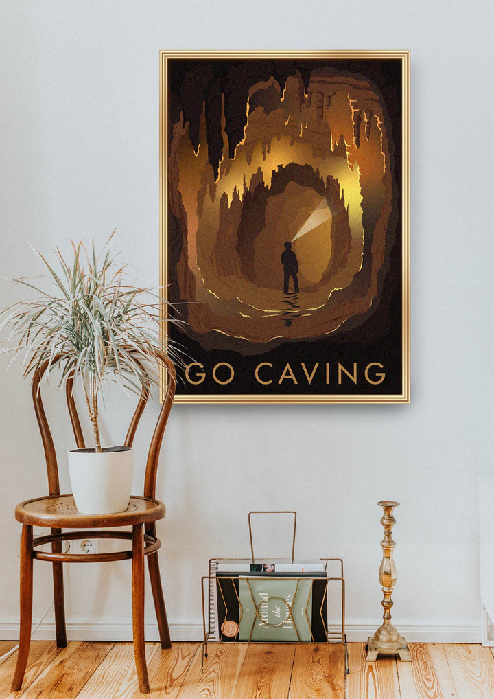 Go Caving Travel Poster