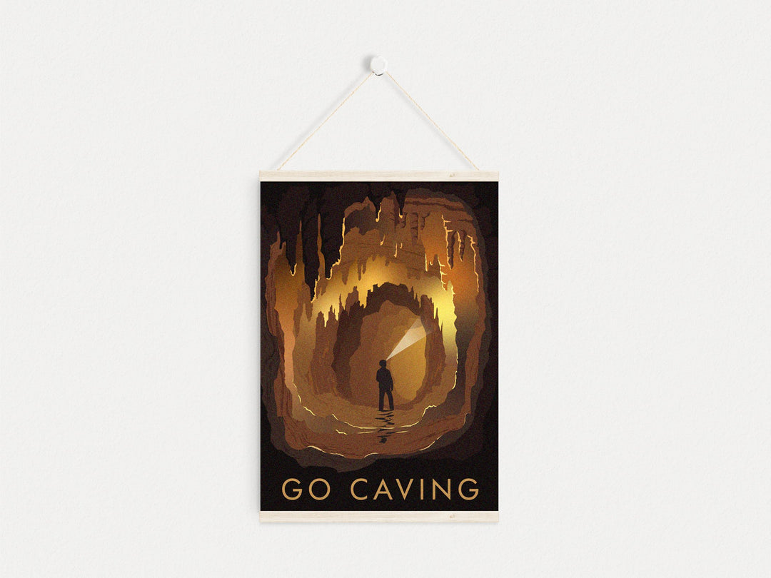 Go Caving Travel Poster