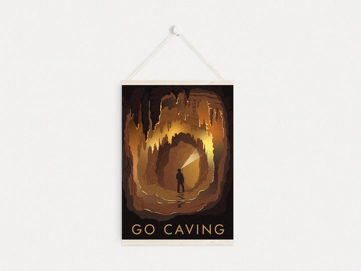 Go Caving Travel Poster