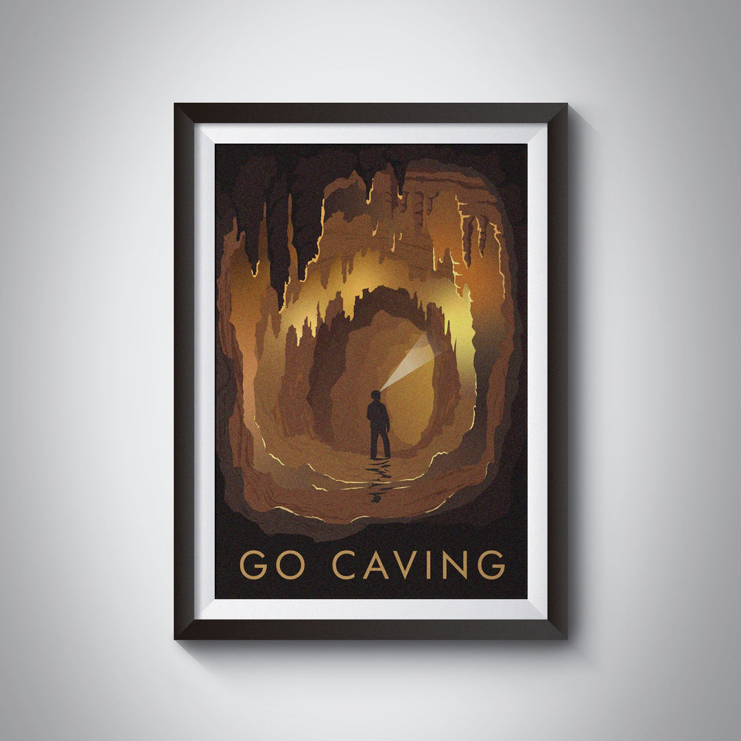 Go Caving Travel Poster