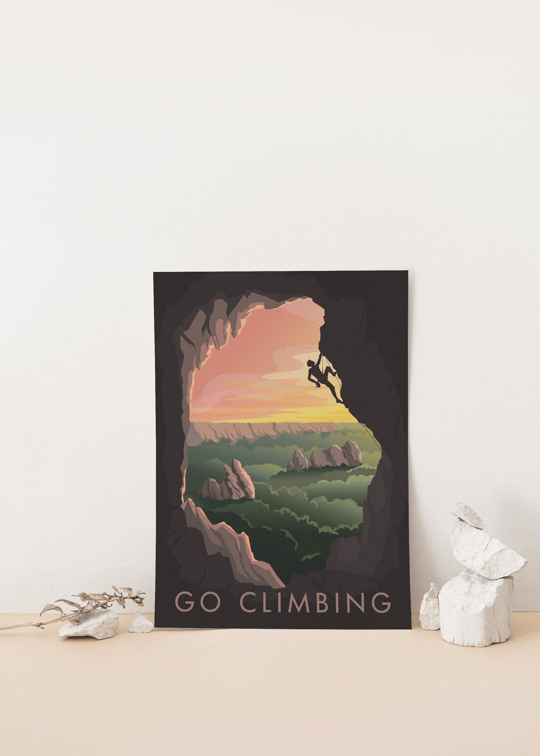 Go Climbing Travel Poster