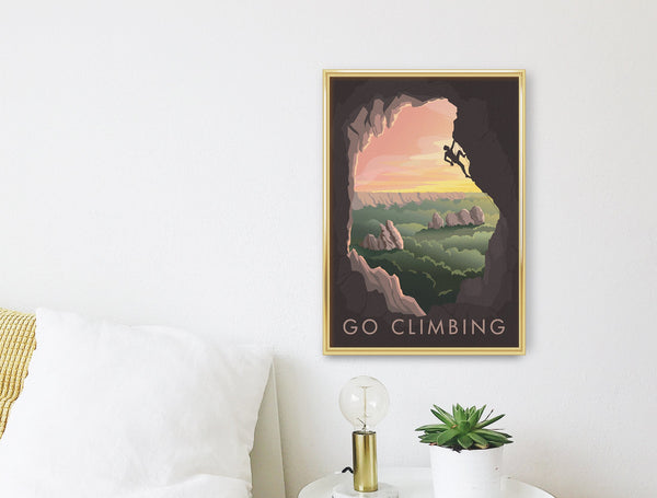 Go Climbing Travel Poster