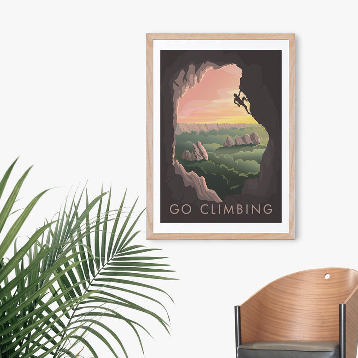 Go Climbing Travel Poster