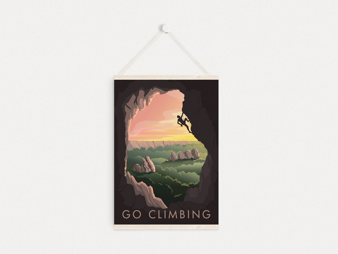 Go Climbing Travel Poster