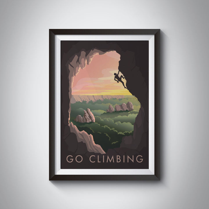 Go Climbing Travel Poster