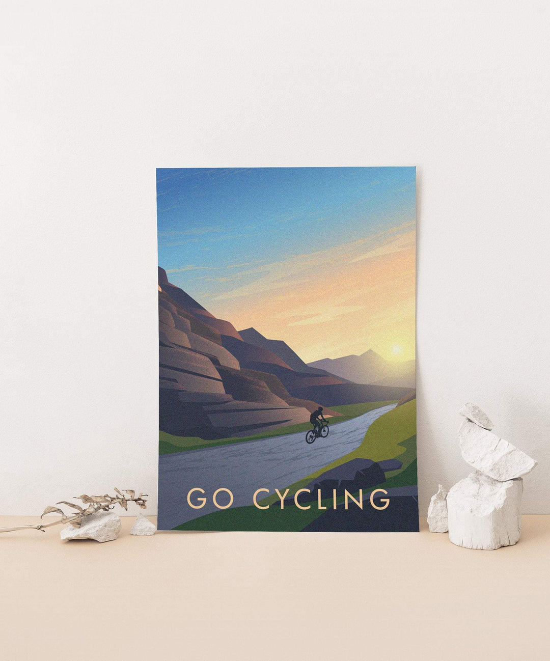 Go Cycling Travel Poster