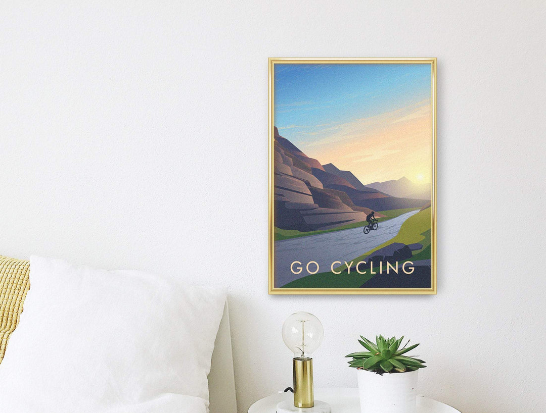 Go Cycling Travel Poster