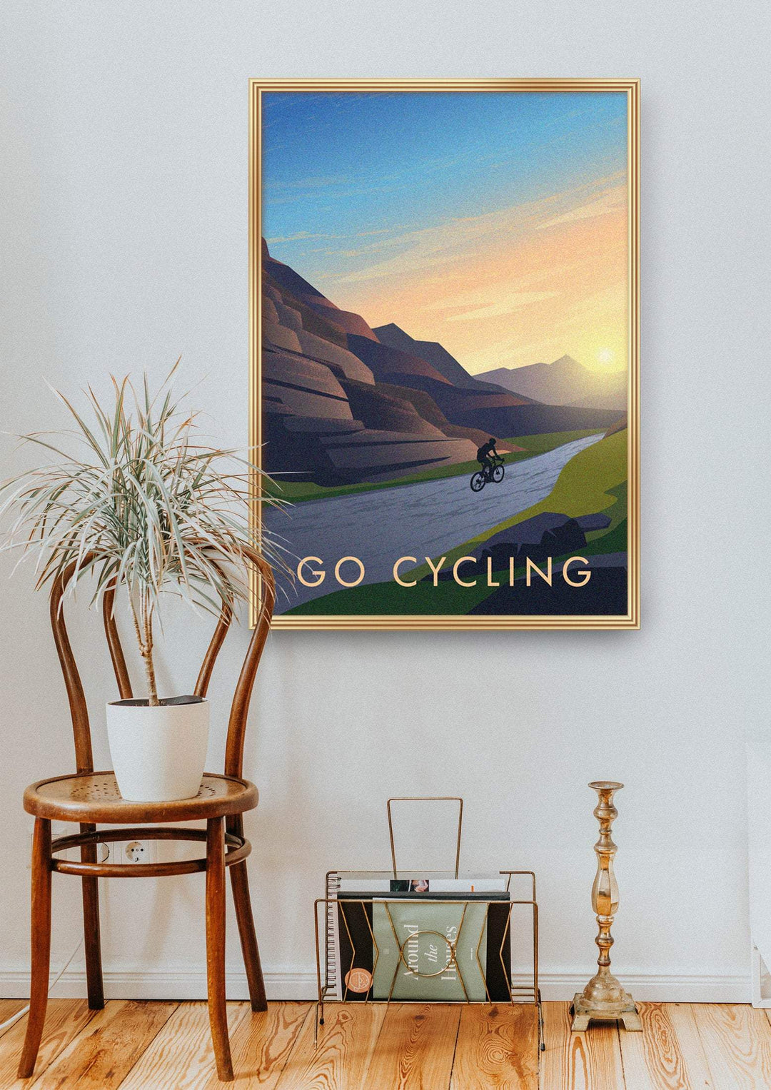 Go Cycling Travel Poster