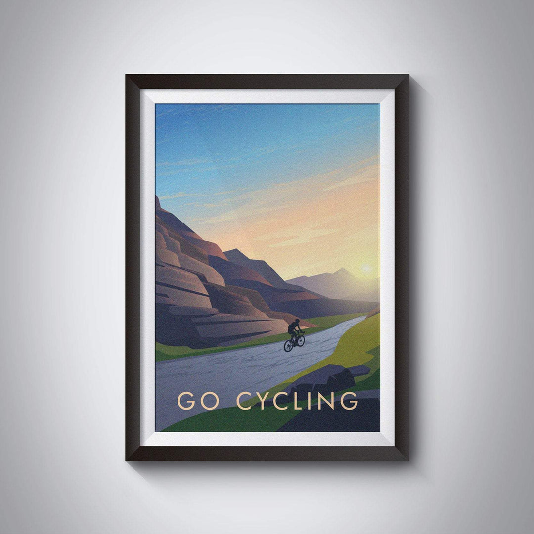 Go Cycling Travel Poster