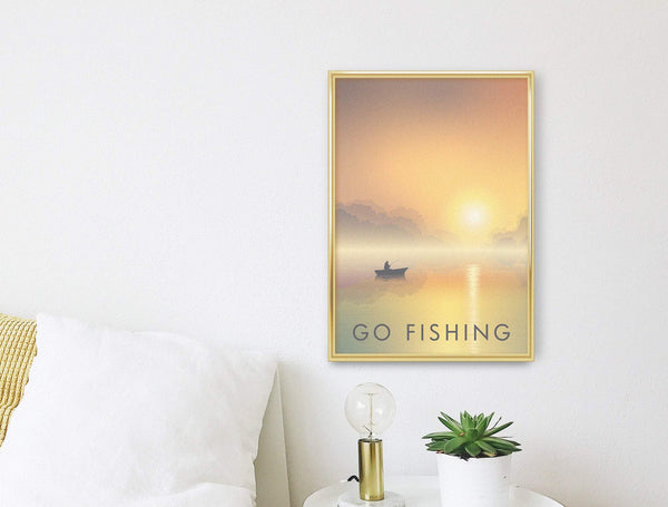 Go Fishing Travel Poster