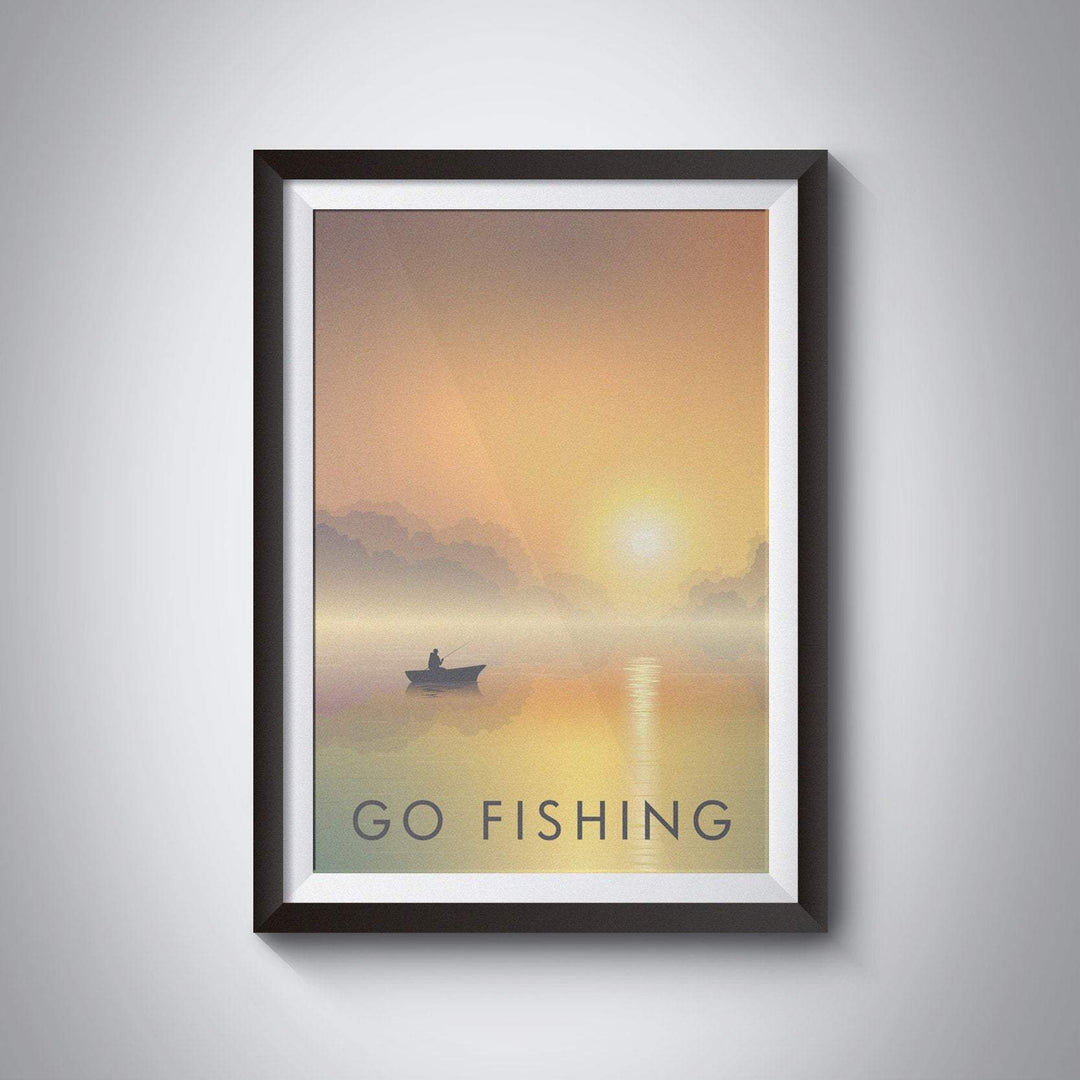 Go Fishing Travel Poster