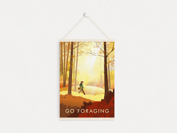 Go Foraging Travel Poster