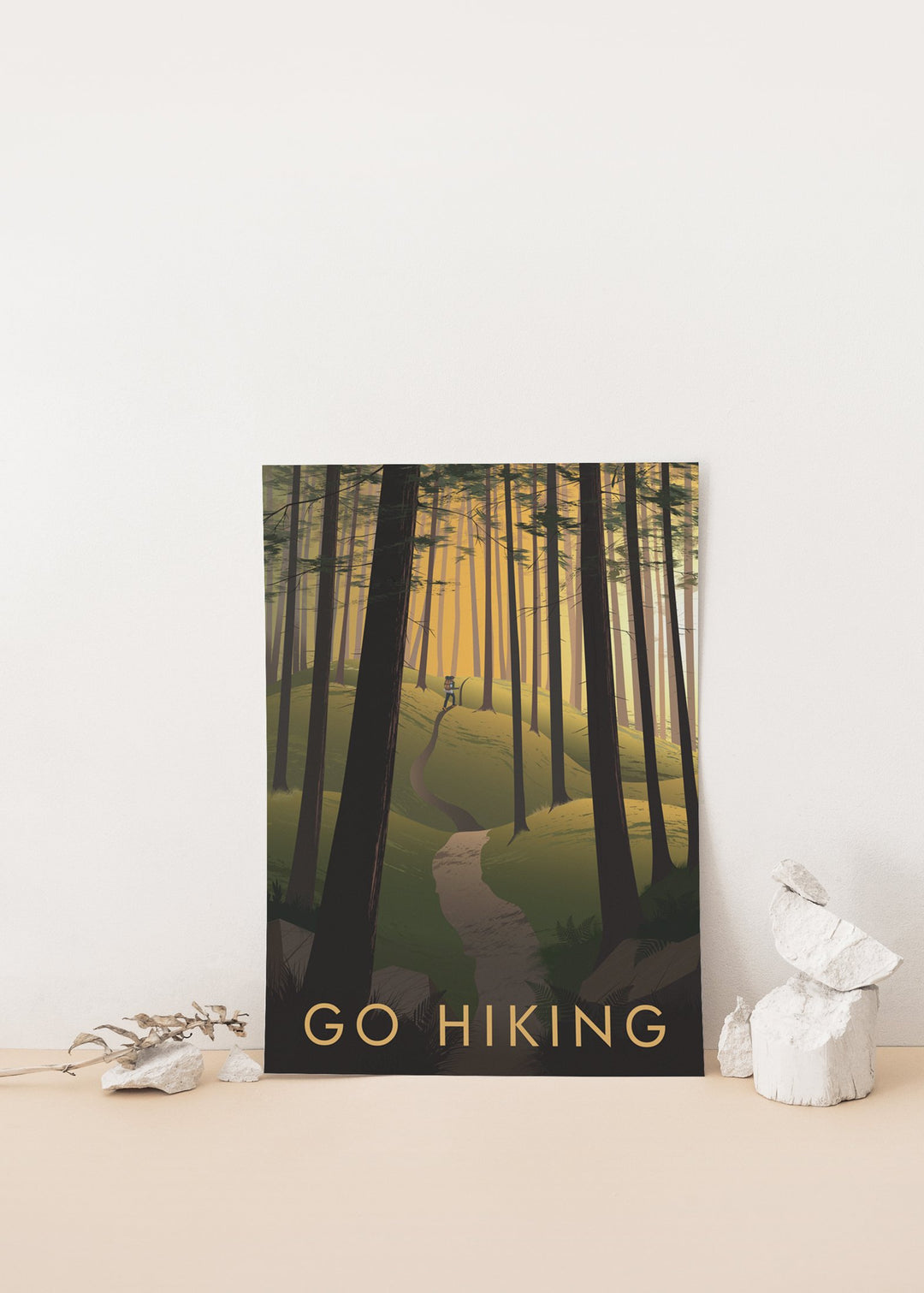 Go Hiking Travel Poster