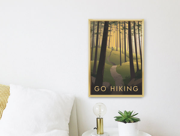 Go Hiking Travel Poster