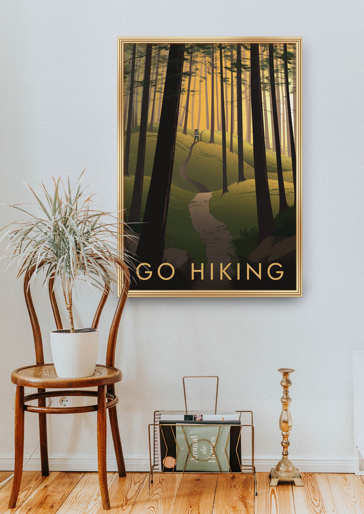 Go Hiking Travel Poster