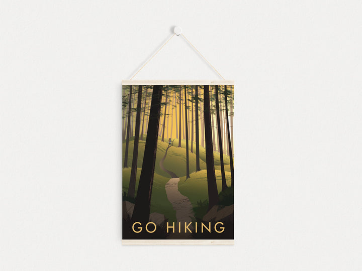 Go Hiking Travel Poster