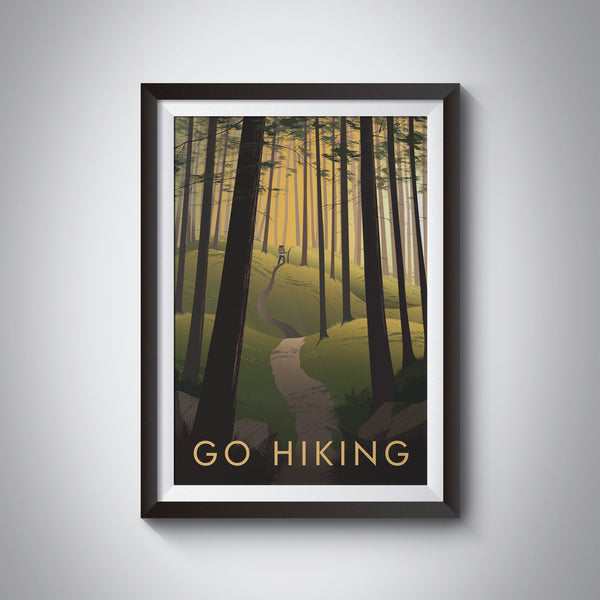 Go Hiking Travel Poster
