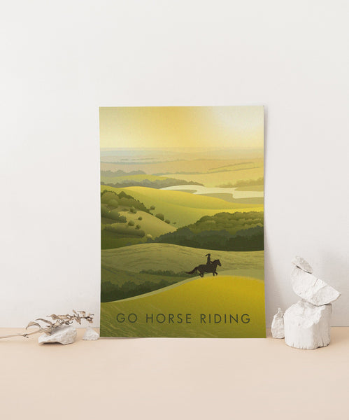 Go Horse Riding Travel Poster
