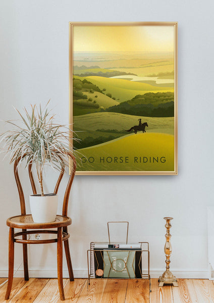 Go Horse Riding Travel Poster