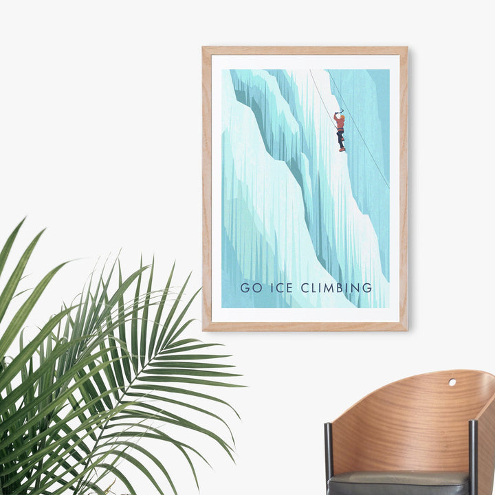 Go Ice Climbing Travel Poster