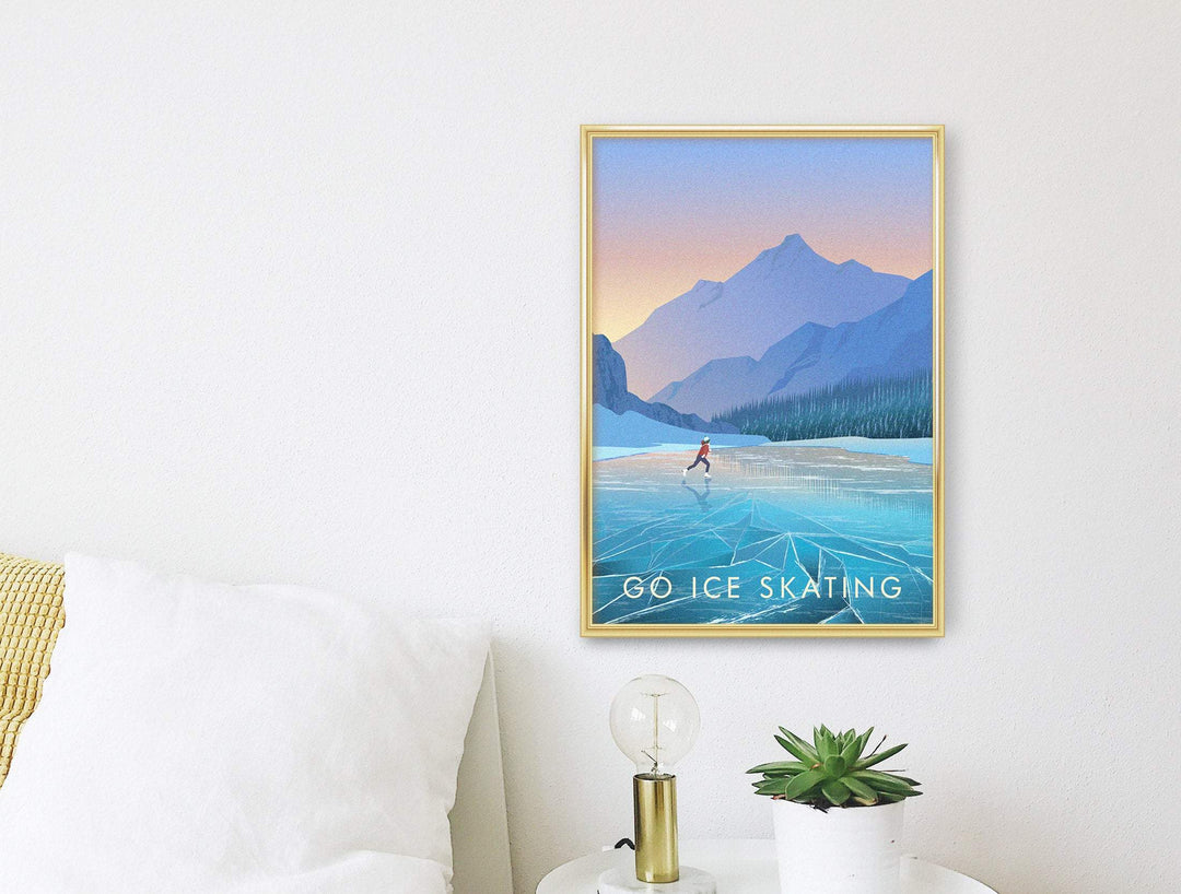 Go Ice Skating Travel Poster