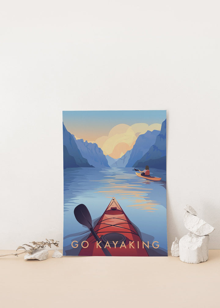 Go Kayaking Travel Poster