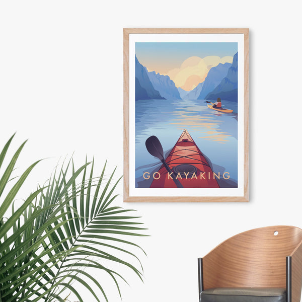 Go Kayaking Travel Poster