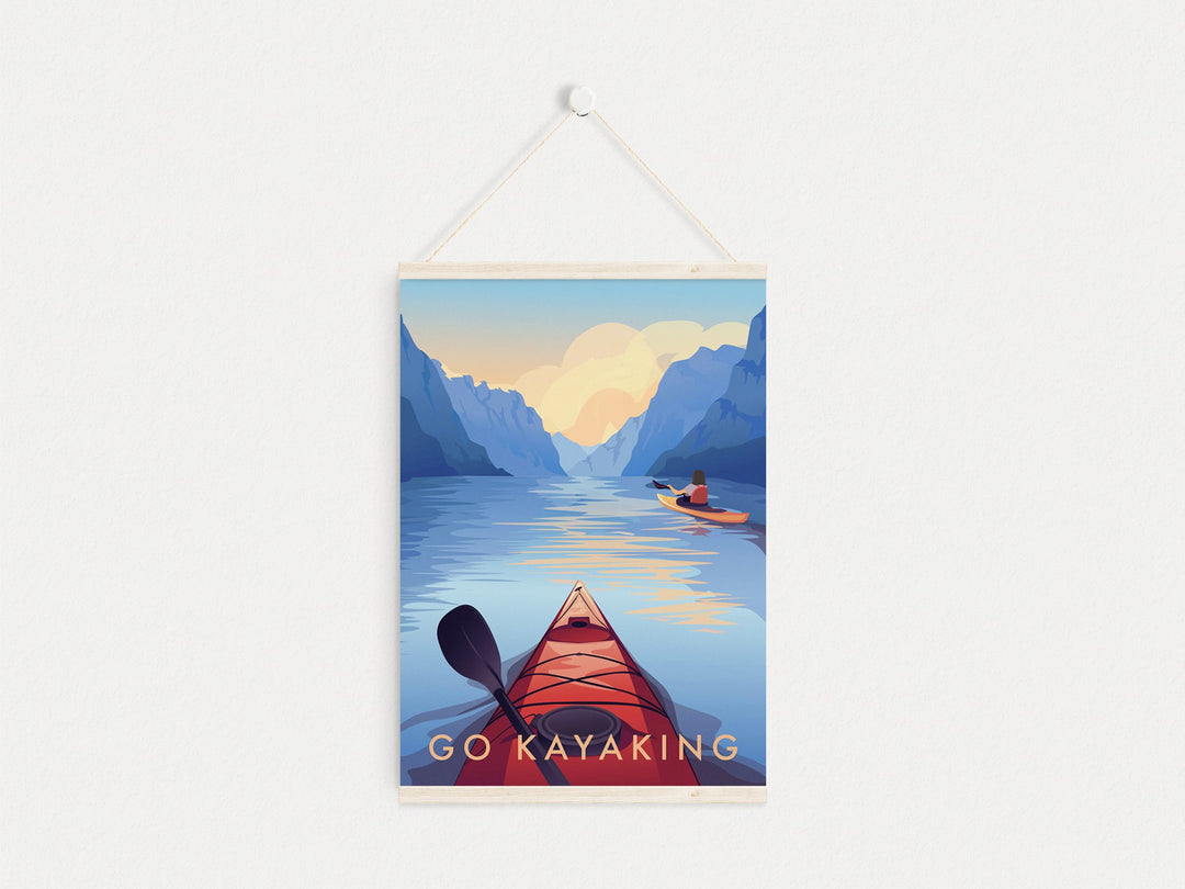 Go Kayaking Travel Poster