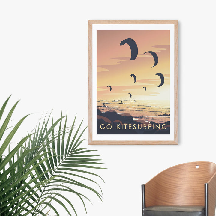 Go Kitesurfing Travel Poster