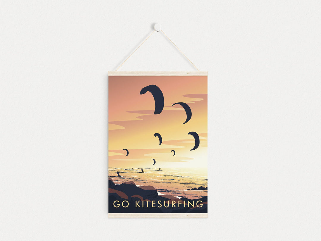 Go Kitesurfing Travel Poster