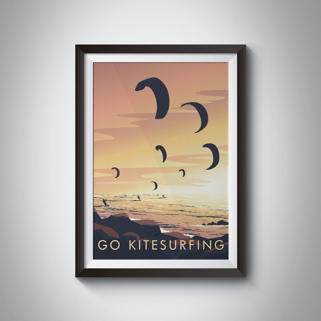 Go Kitesurfing Travel Poster