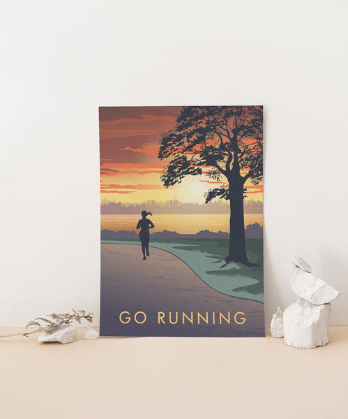 Go Running Travel Poster