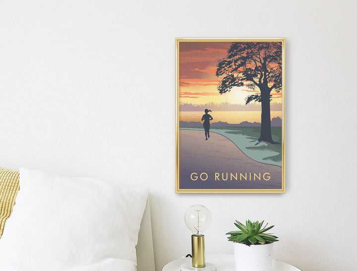 Go Running Travel Poster