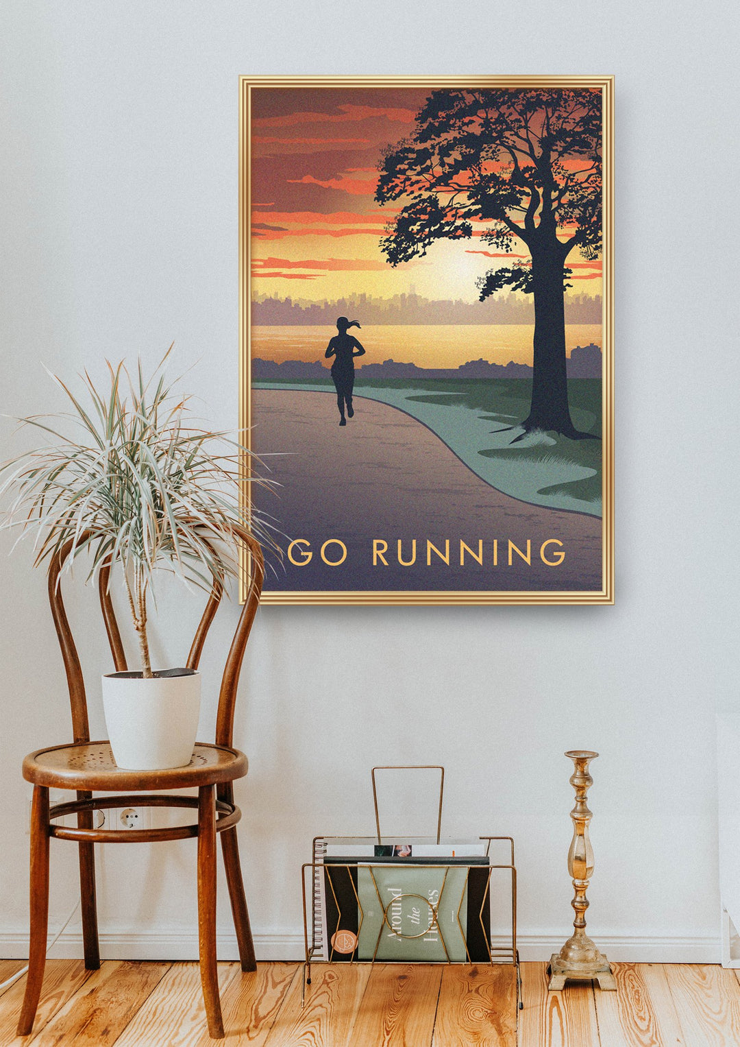 Go Running Travel Poster