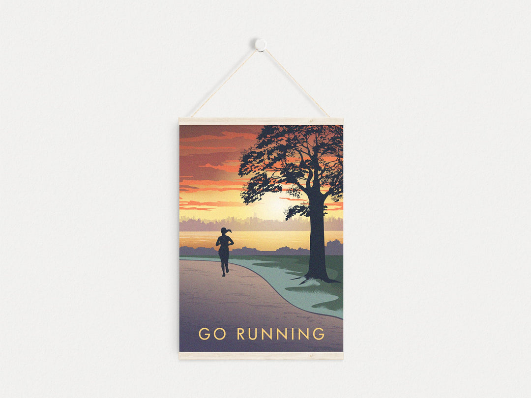 Go Running Travel Poster