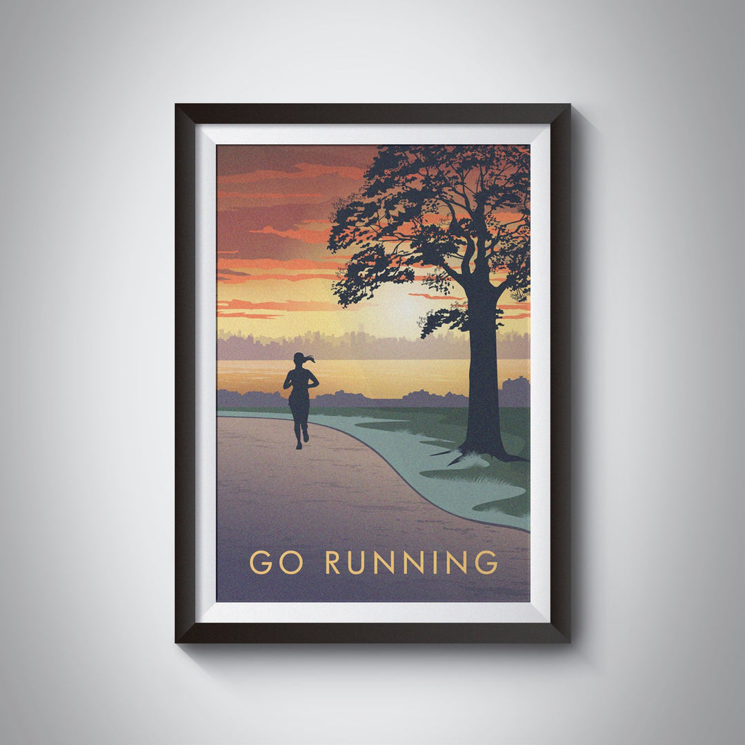 Go Running Travel Poster