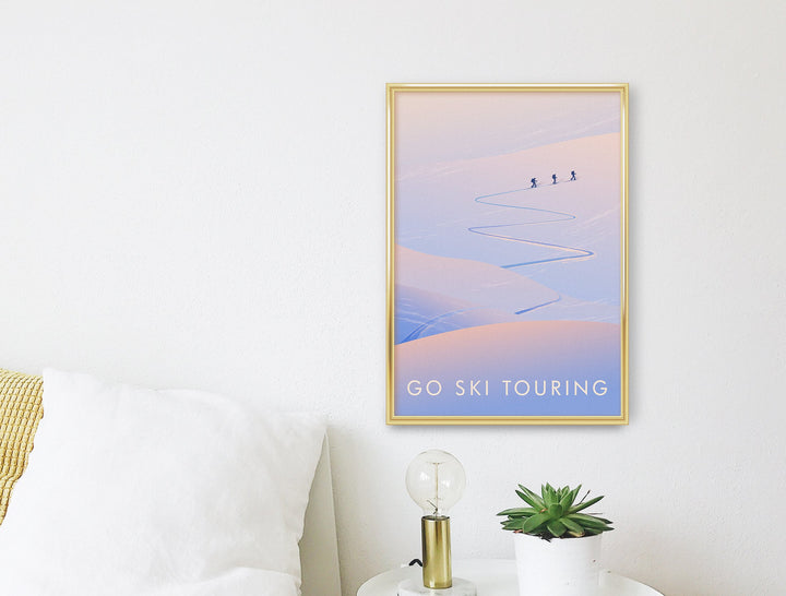 Go Ski Touring Travel Poster