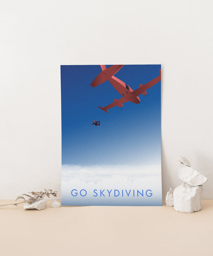 Go Skydiving Travel Poster