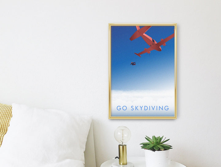 Go Skydiving Travel Poster