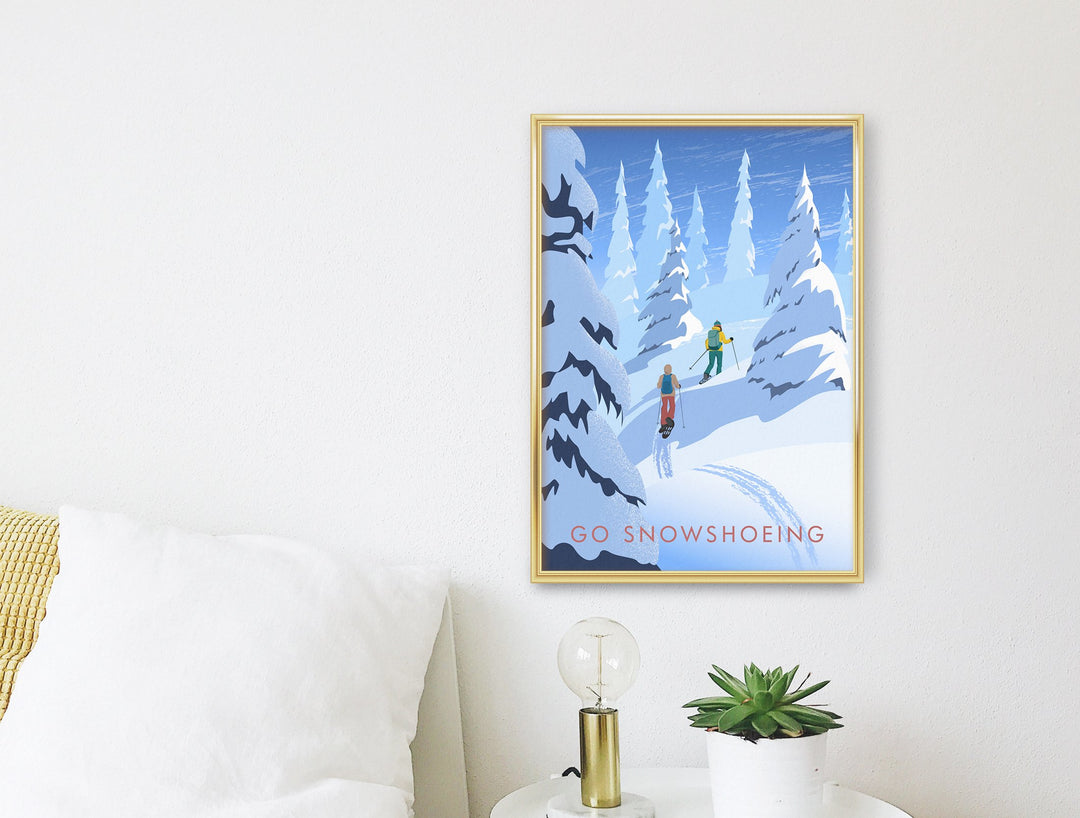 Go Snowshoeing Travel Poster