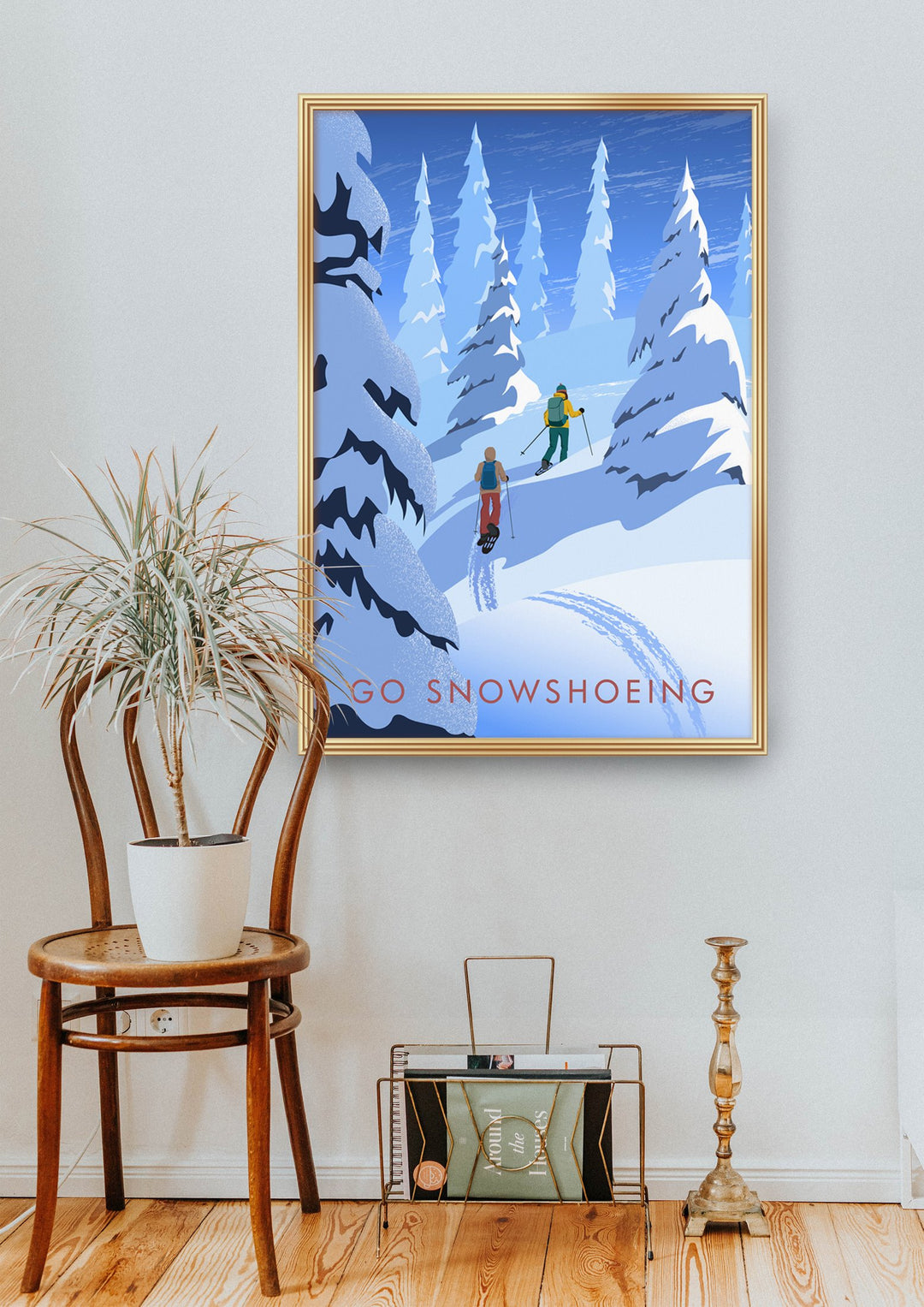 Go Snowshoeing Travel Poster