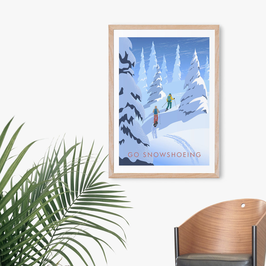 Go Snowshoeing Travel Poster