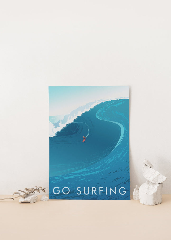 Go Surfing Travel Poster