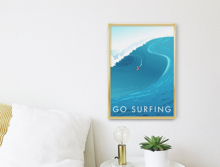 Go Surfing Travel Poster