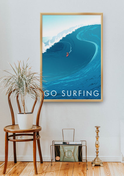 Go Surfing Travel Poster