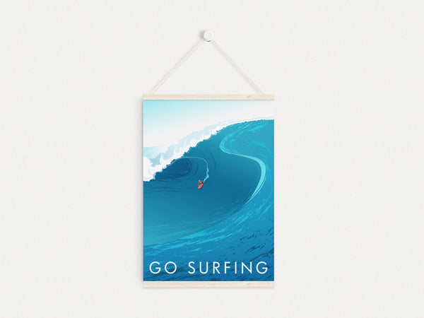 Go Surfing Travel Poster