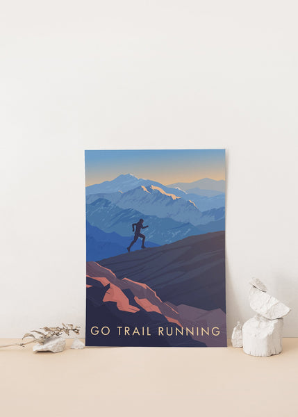 Go Trail Running Travel Poster