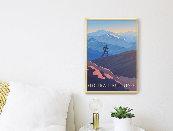 Go Trail Running Travel Poster