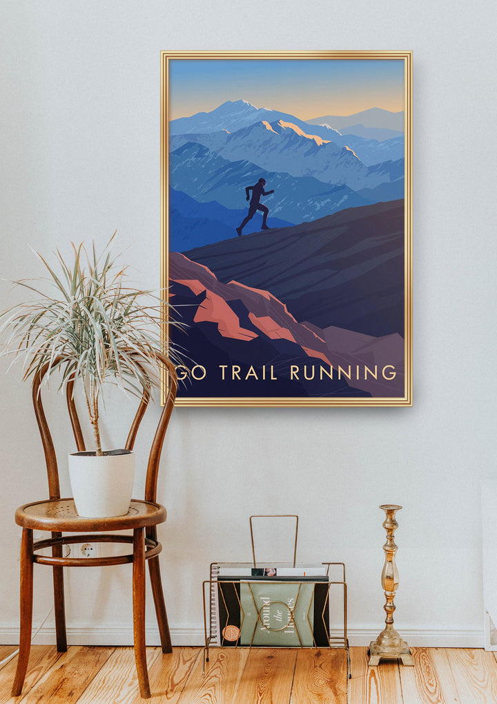 Go Trail Running Travel Poster