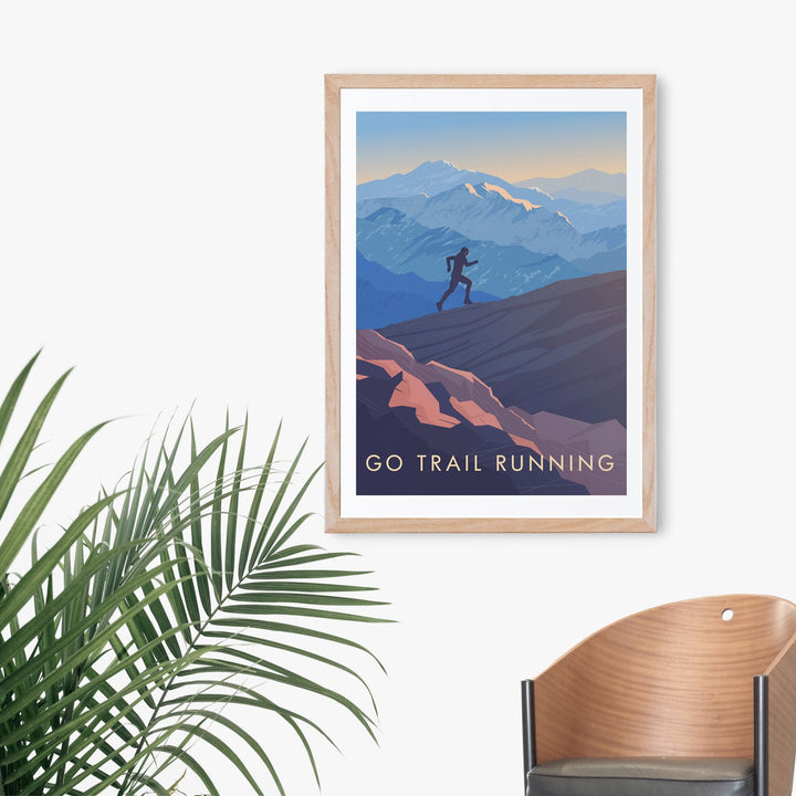 Go Trail Running Travel Poster